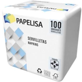 SERVILLETA BLANCA 100UNDS - 341900 PAPELISA
