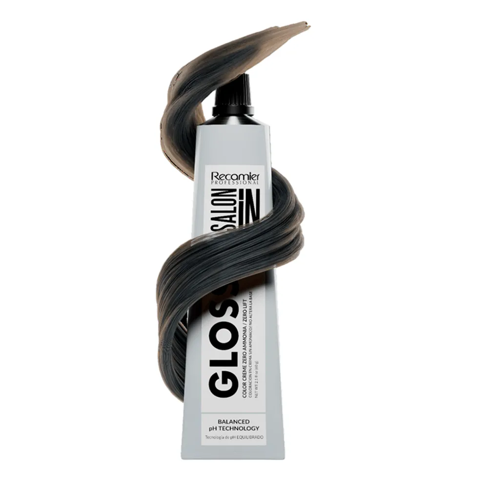 SALON IN GLOSS 5.1 CASTAÑO CLARO CENIZO 60G. - 045369 TINTES