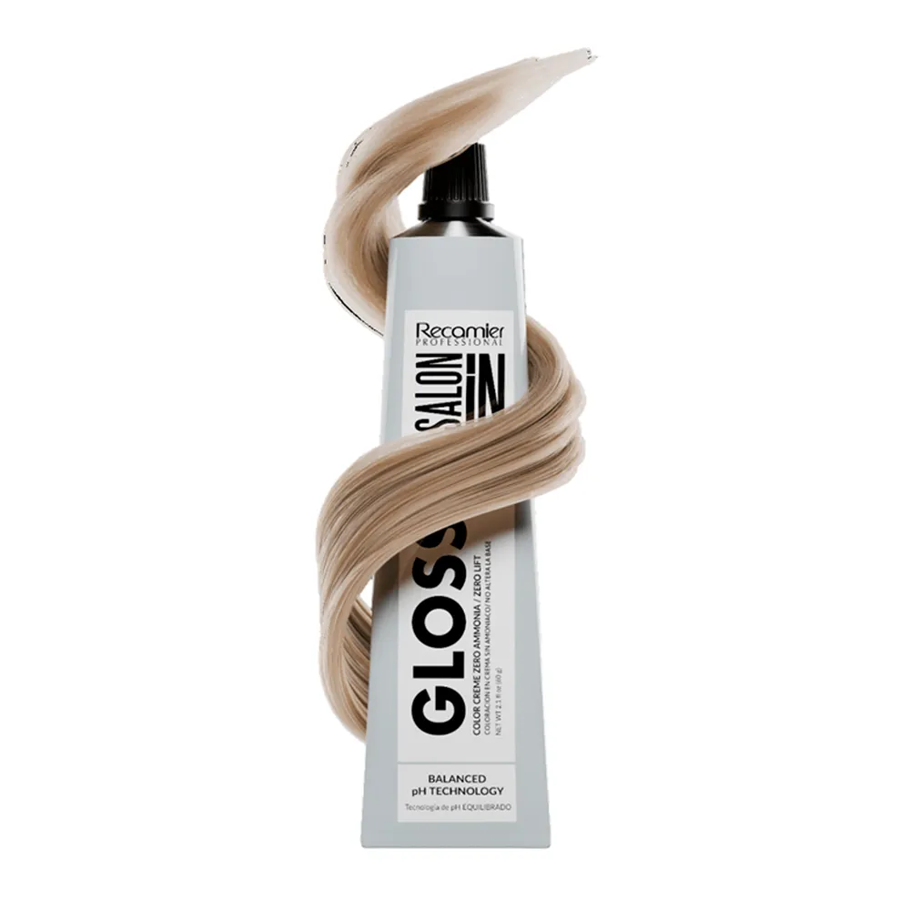SALON IN GLOSS 9.02 RUBIO MUY CLARO NATURAL IRISADO 60G. - 045376 TINTES